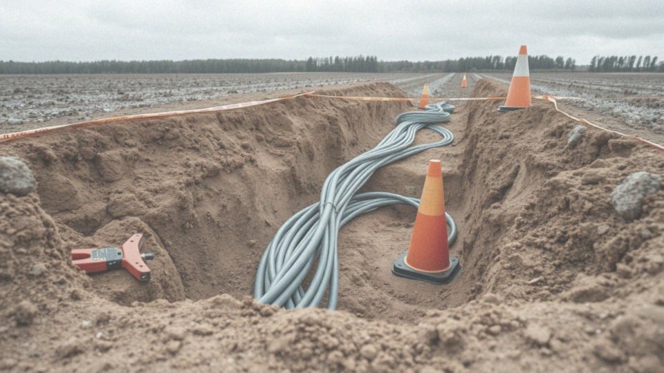 Jakie są bezpieczne metody montażu kabli ziemnych?