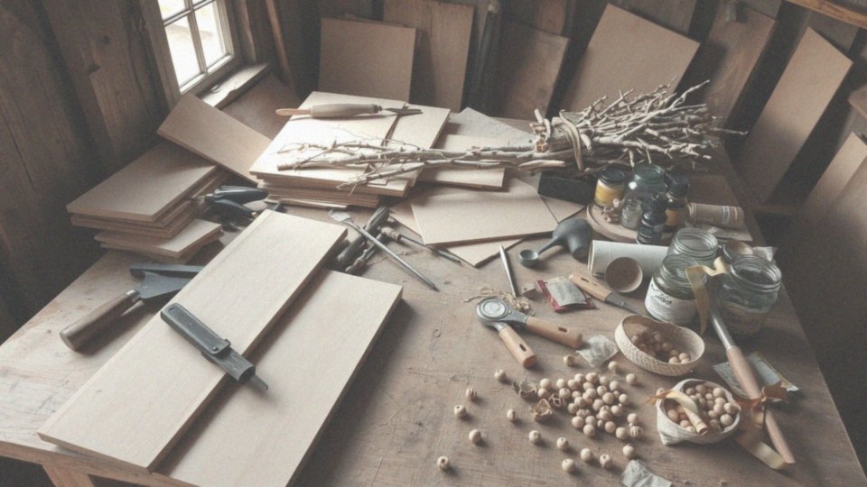 Jakie są podstawowe materiały do robienia ozdób drewnianych?