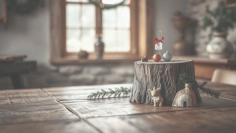 Jakie są pomysły na mini choinki na pniu?