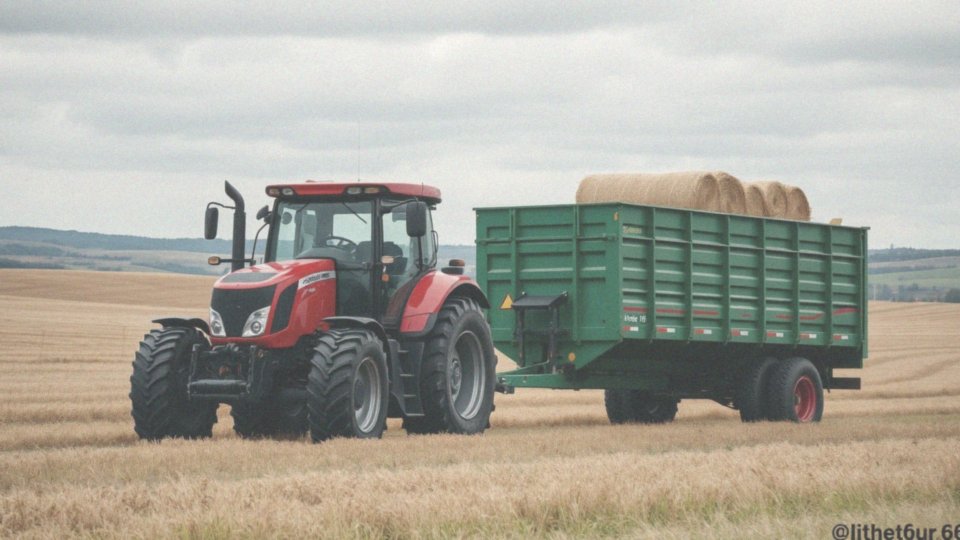 Jak traktor transportuje przyczepę?