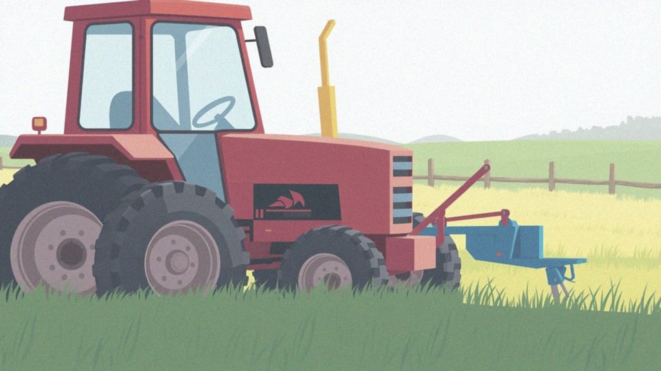 Jakie części traktora można zobaczyć w ilustracjach dla dzieci?