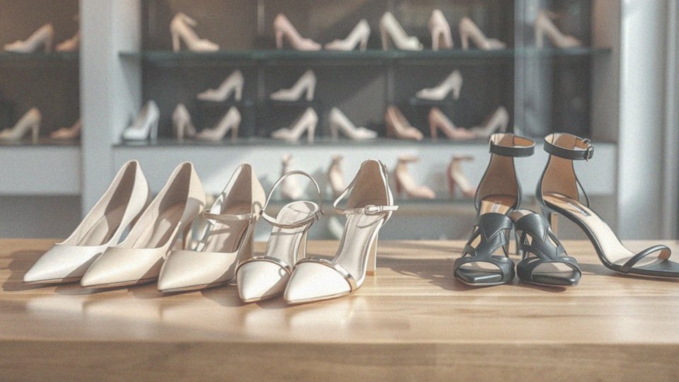 Jakie eleganckie buty do sukienki pudrowy róż są dostępne?